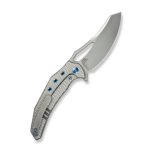 WE Knife Co., Ltd™ Epaulette Frame Lock WE24024-3 Bead-blasted 6AL4V Titanium M390 Stainless Steel Pocket Knife
