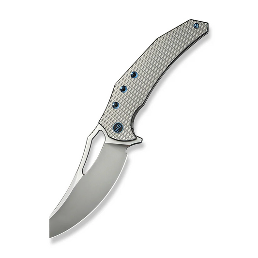 WE Knife Co., Ltd™ Epaulette Frame Lock WE24024-3 Bead-blasted 6AL4V Titanium M390 Stainless Steel Pocket Knife