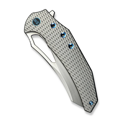 WE Knife Co., Ltd™ Epaulette Frame Lock WE24024-3 Bead-blasted 6AL4V Titanium M390 Stainless Steel Pocket Knife