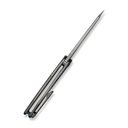 WE Knife Co., Ltd™ Epaulette Frame Lock WE24024-3 Bead-blasted 6AL4V Titanium M390 Stainless Steel Pocket Knife