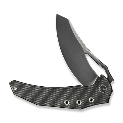 WE Knife Co., Ltd™ Epaulette Frame Lock WE24024-4 Gray Anodized 6AL4V Titanium M390 Stainless Steel Pocket Knife