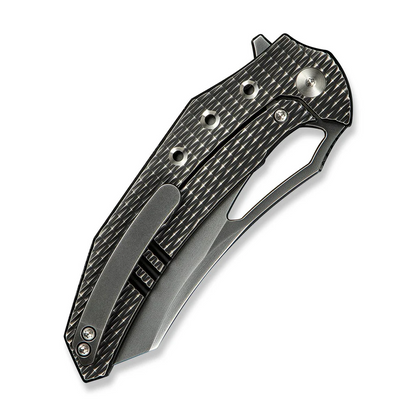 WE Knife Co., Ltd™ Epaulette Frame Lock WE24024-4 Gray Anodized 6AL4V Titanium M390 Stainless Steel Pocket Knife