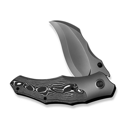 WE Knife Co., Ltd™ Orc Boss Liner Lock WE24042-3 Aluminum Carbon Fiber and Polished 6AL4V Titanium CPM 20CV Stainless Steel Pocket Knife