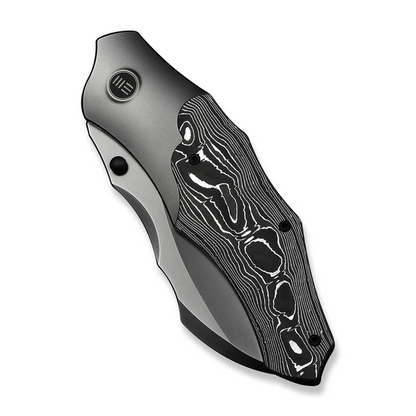 WE Knife Co., Ltd™ Orc Boss Liner Lock WE24042-3 Aluminum Carbon Fiber and Polished 6AL4V Titanium CPM 20CV Stainless Steel Pocket Knife