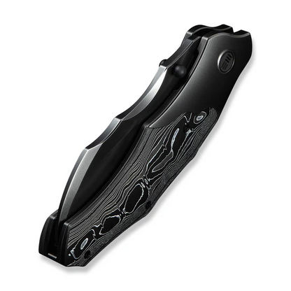 WE Knife Co., Ltd™ Orc Boss Liner Lock WE24042-3 Aluminum Carbon Fiber and Polished 6AL4V Titanium CPM 20CV Stainless Steel Pocket Knife