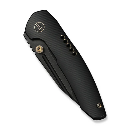 WE Knife Co., Ltd™ Micro Trogon Frame Lock WE24043-1 Black Anodized 6AL4V Titanium M390 Stainless Steel Pocket Knife