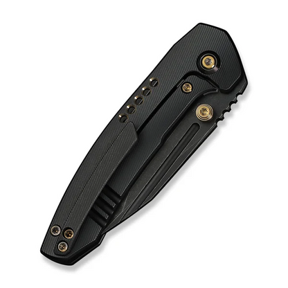 WE Knife Co., Ltd™ Micro Trogon Frame Lock WE24043-1 Black Anodized 6AL4V Titanium M390 Stainless Steel Pocket Knife