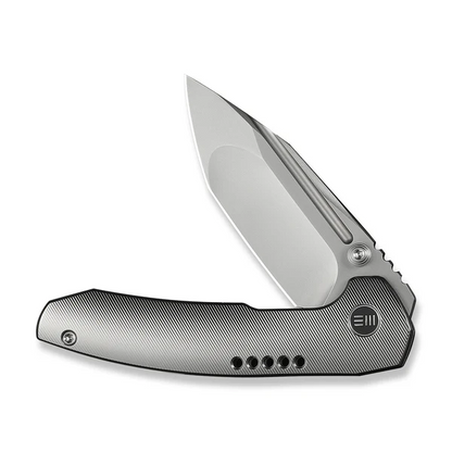 WE Knife Co., Ltd™ Micro Trogon Frame Lock WE24043-2 Satin Polished 6AL4V Titanium M390 Stainless Steel Pocket Knife