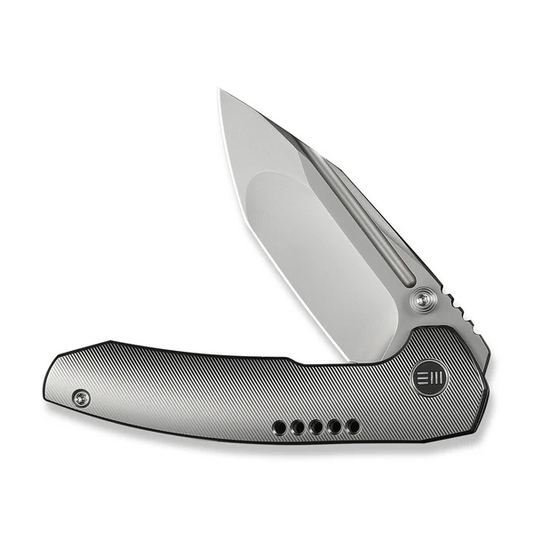 WE Knife Co., Ltd™ Micro Trogon Frame Lock WE24043-2 Satin Polished 6AL4V Titanium M390 Stainless Steel Pocket Knife