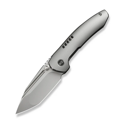 WE Knife Co., Ltd™ Micro Trogon Frame Lock WE24043-2 Satin Polished 6AL4V Titanium M390 Stainless Steel Pocket Knife