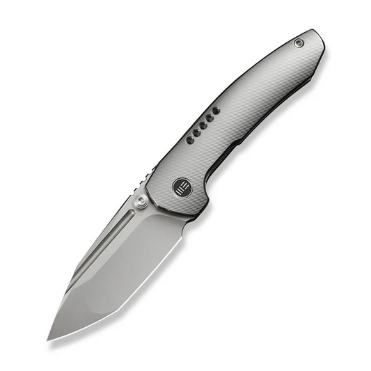 WE Knife Co., Ltd™ Micro Trogon Frame Lock WE24043-2 Satin Polished 6AL4V Titanium M390 Stainless Steel Pocket Knife