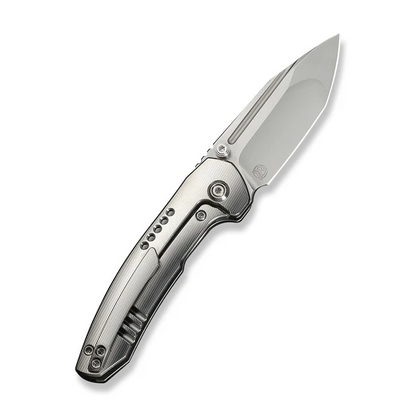 WE Knife Co., Ltd™ Micro Trogon Frame Lock WE24043-2 Satin Polished 6AL4V Titanium M390 Stainless Steel Pocket Knife