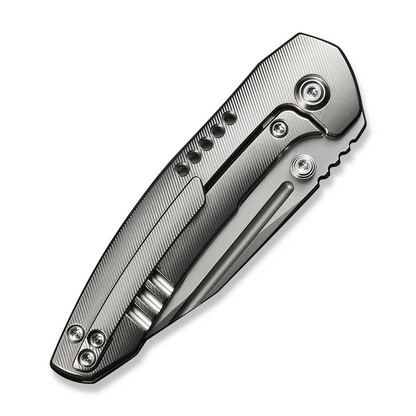 WE Knife Co., Ltd™ Micro Trogon Frame Lock WE24043-2 Satin Polished 6AL4V Titanium M390 Stainless Steel Pocket Knife