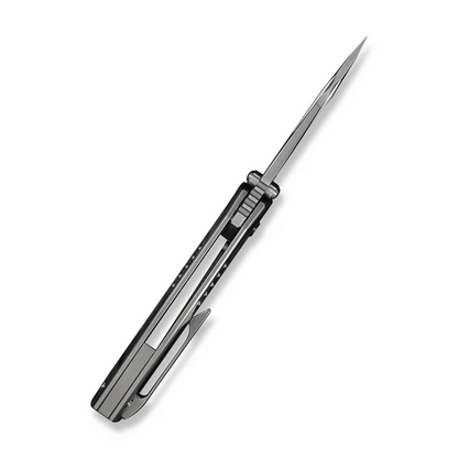 WE Knife Co., Ltd™ Micro Trogon Frame Lock WE24043-2 Satin Polished 6AL4V Titanium M390 Stainless Steel Pocket Knife