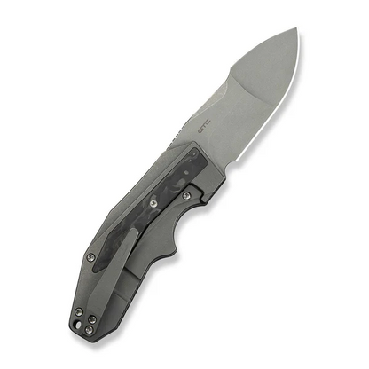 WE Knife Co., Ltd™ Coral Frame Lock WE24044-2 Gray 6AL4V Titanium CPM 20CV Stainless Steel Pocket Knife