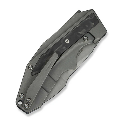 WE Knife Co., Ltd™ Coral Frame Lock WE24044-2 Gray 6AL4V Titanium CPM 20CV Stainless Steel Pocket Knife
