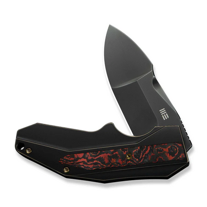 WE Knife Co., Ltd™ Coral Frame Lock WE24044-3 Black Anodized 6AL4V Titanium CPM 20CV Stainless Steel Pocket Knife