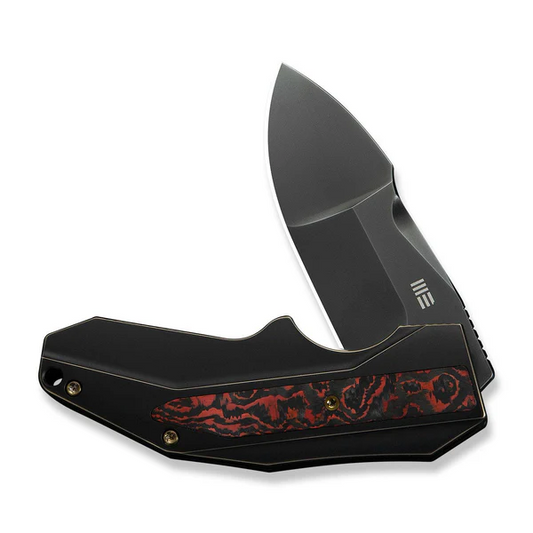 WE Knife Co., Ltd™ Coral Frame Lock WE24044-3 Black Anodized 6AL4V Titanium CPM 20CV Stainless Steel Pocket Knife