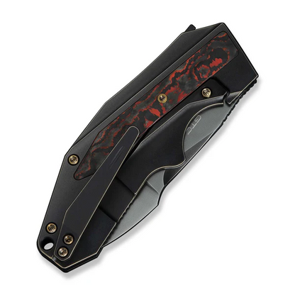 WE Knife Co., Ltd™ Coral Frame Lock WE24044-3 Black Anodized 6AL4V Titanium CPM 20CV Stainless Steel Pocket Knife
