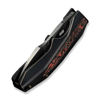 WE Knife Co., Ltd™ Coral Frame Lock WE24044-3 Black Anodized 6AL4V Titanium CPM 20CV Stainless Steel Pocket Knife