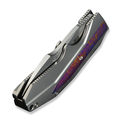 WE Knife Co., Ltd™ Coral Frame Lock WE24044-4 Bead-blasted 6AL4V Titanium CPM 20CV Stainless Steel Pocket Knife