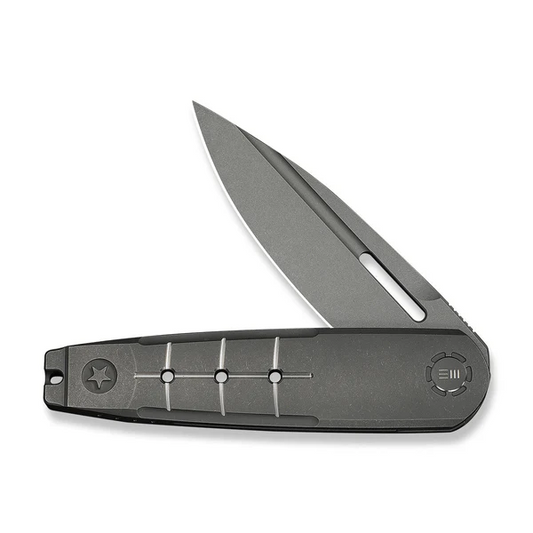 WE Knife Co., Ltd™ Hull Liner Lock WE24046-2 Gray Anodized 6AL4V Titanium M390 Stainless Steel Pocket Knife