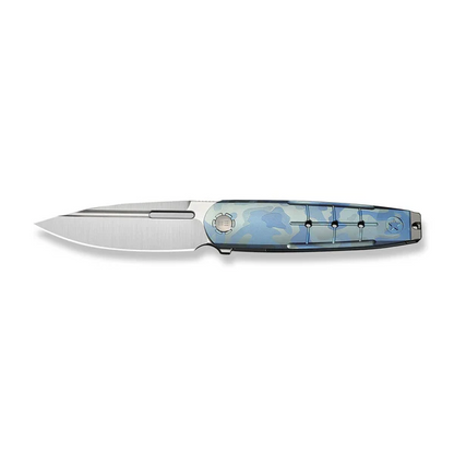 WE Knife Co., Ltd™ Hull Liner Lock WE24046-3 Blue Terrain 6AL4V Titanium M390 Stainless Steel Pocket Knife