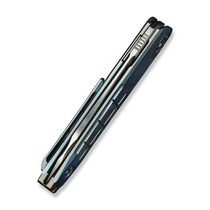 WE Knife Co., Ltd™ Hull Liner Lock WE24046-3 Blue Terrain 6AL4V Titanium M390 Stainless Steel Pocket Knife