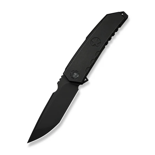 WE Knife Co., Ltd™ Capstan Frame Lock WE24047-1 Black Anodized 6AL4V Titanium M390 Stainless Steel Pocket Knife