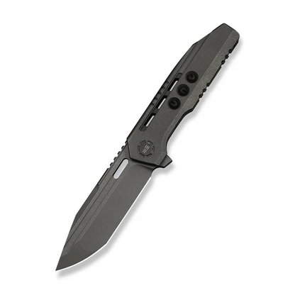 WE Knife Co., Ltd™ Gunwale Frame Lock WE24048-1 Gray Stonewash 6AL4V Titanium M390 Stainless Steel Pocket Knife