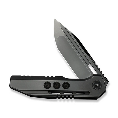 WE Knife Co., Ltd™ Gunwale Frame Lock WE24048-2 Polished Gray 6AL4V Titanium M390 Stainless Steel Pocket Knife