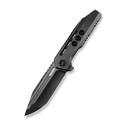 WE Knife Co., Ltd™ Gunwale Frame Lock WE24048-2 Polished Gray 6AL4V Titanium M390 Stainless Steel Pocket Knife