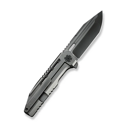WE Knife Co., Ltd™ Gunwale Frame Lock WE24048-2 Polished Gray 6AL4V Titanium M390 Stainless Steel Pocket Knife