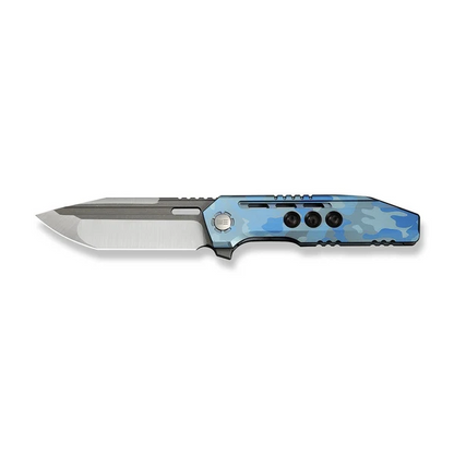 WE Knife Co., Ltd™ Gunwale Frame Lock WE24048-3 Blue Terrain 6AL4V Titanium M390 Stainless Steel Pocket Knife