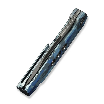 WE Knife Co., Ltd™ Gunwale Frame Lock WE24048-3 Blue Terrain 6AL4V Titanium M390 Stainless Steel Pocket Knife
