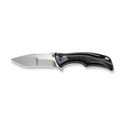 WE Knife Co., Ltd™ Tighe Down Button Lock WE24054-2 Gray Anodized 6AL4V Titanium M390 Stainless Steel Pocket Knife