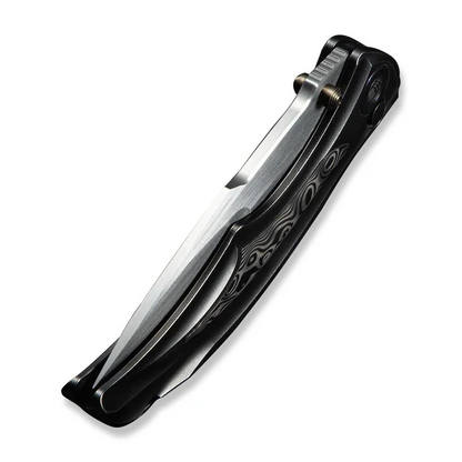 WE Knife Co., Ltd™ Tighe Down Button Lock WE24054-2 Gray Anodized 6AL4V Titanium M390 Stainless Steel Pocket Knife