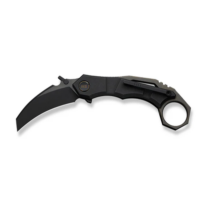 WE Knife Co., Ltd™ Tayra Frame Lock Karambit WE24069-1 Black Stonewashed 6AL4V Titanium M390 Stainless Steel Pocket Knife
