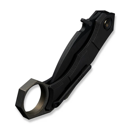 WE Knife Co., Ltd™ Tayra Frame Lock Karambit WE24069-1 Black Stonewashed 6AL4V Titanium M390 Stainless Steel Pocket Knife