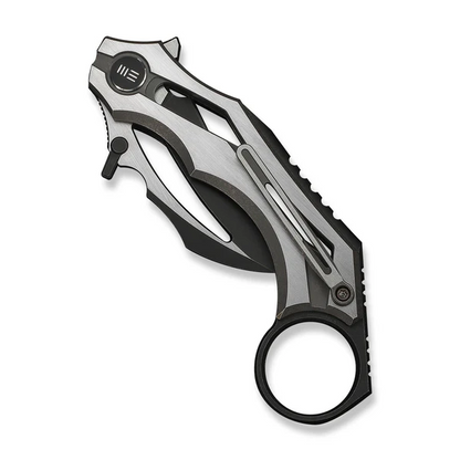 WE Knife Co., Ltd™ Cryonix Liner Lock Karambit WE24070-3 Satin & Bronze Anodized 6AL4V Titanium M390 Stainless Steel Pocket Knife