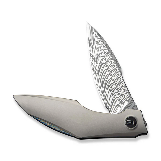 WE Knife Co., Ltd™ Krait Snake Liner Lock WE24084-DS1 6AL4V Titanium Damasteel Pocket Knife