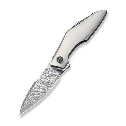 WE Knife Co., Ltd™ Krait Snake Liner Lock WE24084-DS1 6AL4V Titanium Damasteel Pocket Knife