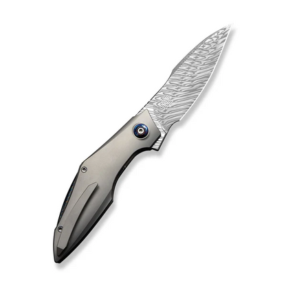 WE Knife Co., Ltd™ Krait Snake Liner Lock WE24084-DS1 6AL4V Titanium Damasteel Pocket Knife