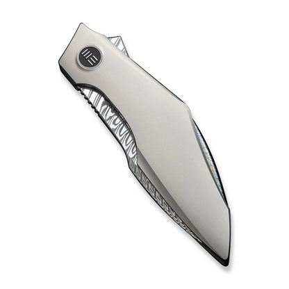 WE Knife Co., Ltd™ Krait Snake Liner Lock WE24084-DS1 6AL4V Titanium Damasteel Pocket Knife