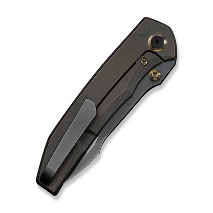 WE Knife Co., Ltd™ Ryson Frame Lock WE24086-3 Bronze Anodized 6AL4V Titanium M390 Stainless Steel Pocket Knife