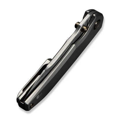 WE Knife Co., Ltd™ Ryson Frame Lock WE24086-DS1 Dark Gray Anodized 6AL4V Titanium Damasteel Pocket Knife