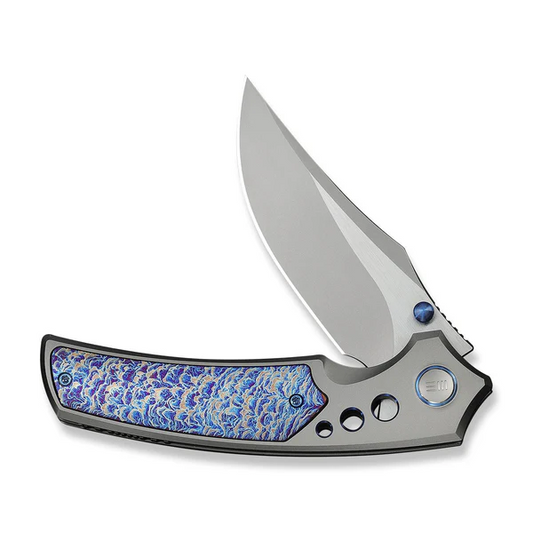 WE Knife Co., Ltd™ Skynix Frame Lock WE24087-2 Gray 6AL4V Titanium and Flamed 6AL4V Titanium M390 Stainless Steel Pocket Knife
