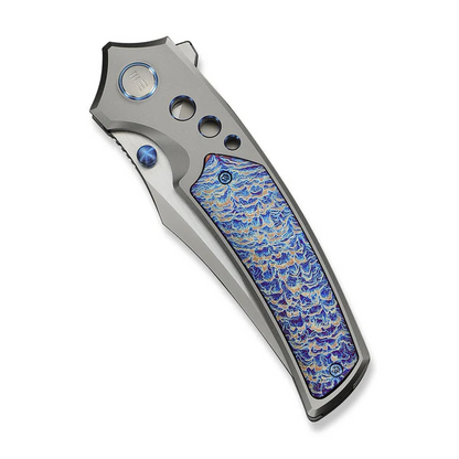 WE Knife Co., Ltd™ Skynix Frame Lock WE24087-2 Gray 6AL4V Titanium and Flamed 6AL4V Titanium M390 Stainless Steel Pocket Knife