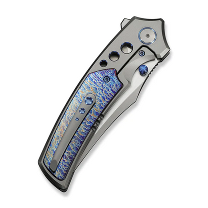 WE Knife Co., Ltd™ Skynix Frame Lock WE24087-2 Gray 6AL4V Titanium and Flamed 6AL4V Titanium M390 Stainless Steel Pocket Knife