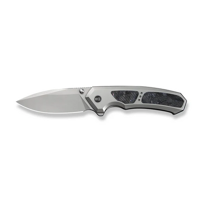 WE Knife Co., Ltd™ Corwyn Frame Lock WE24088-2 Gray 6AL4V Titanium and Black & Pink Carbon Fiber M390 Stainless Steel Pocket Knife